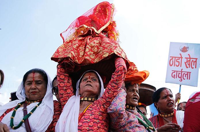 काठमाडौंको टुडिखेलमा गौरा पर्वको रौनक